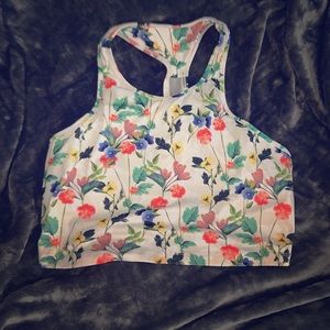 Fabletics floral sports bra